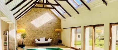 Indoor pool, a heated pool