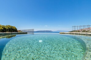 Pool - Villa Alverionis, Divine Sea Views, Private Infinity Pool, Spacious Furnished. (Skopelos)