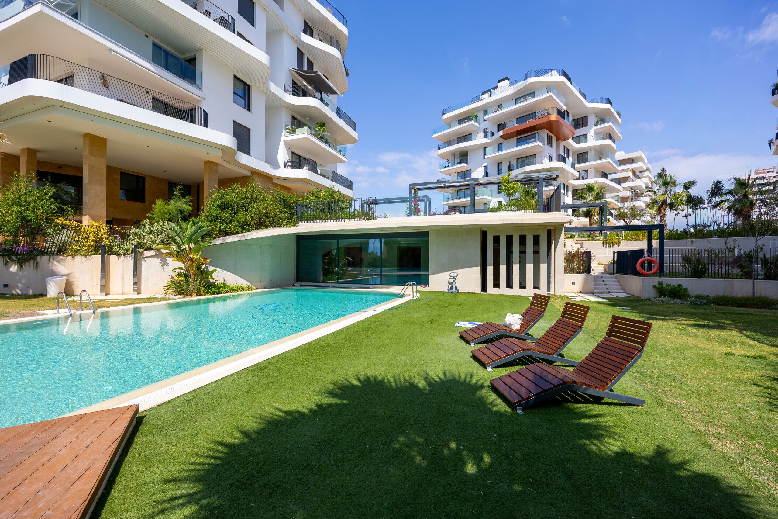 Una piscina climatizada
