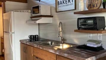 Kabin, balkon, pemandangan danau | Dapur pribadi