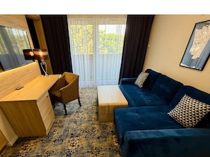 Living area - Luxury apartment just 100 meters from the beach | 2 bedrooms | Balcony | Half-board (Mielno)