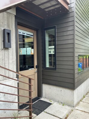 Exterior detail - Sunset Hill Designer Studio + Rooftop Sound Views + BBQ (Seattle)