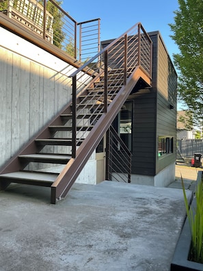 Exterior detail - Sunset Hill Designer Studio + Rooftop Sound Views + BBQ (Seattle)