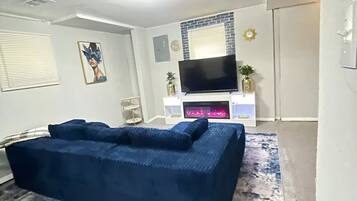 Smart-tv en een open haard