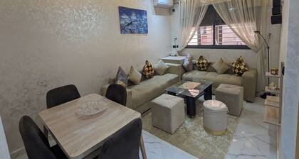 2-bedroom apartment in tranquil Meknès with cool AC comfort