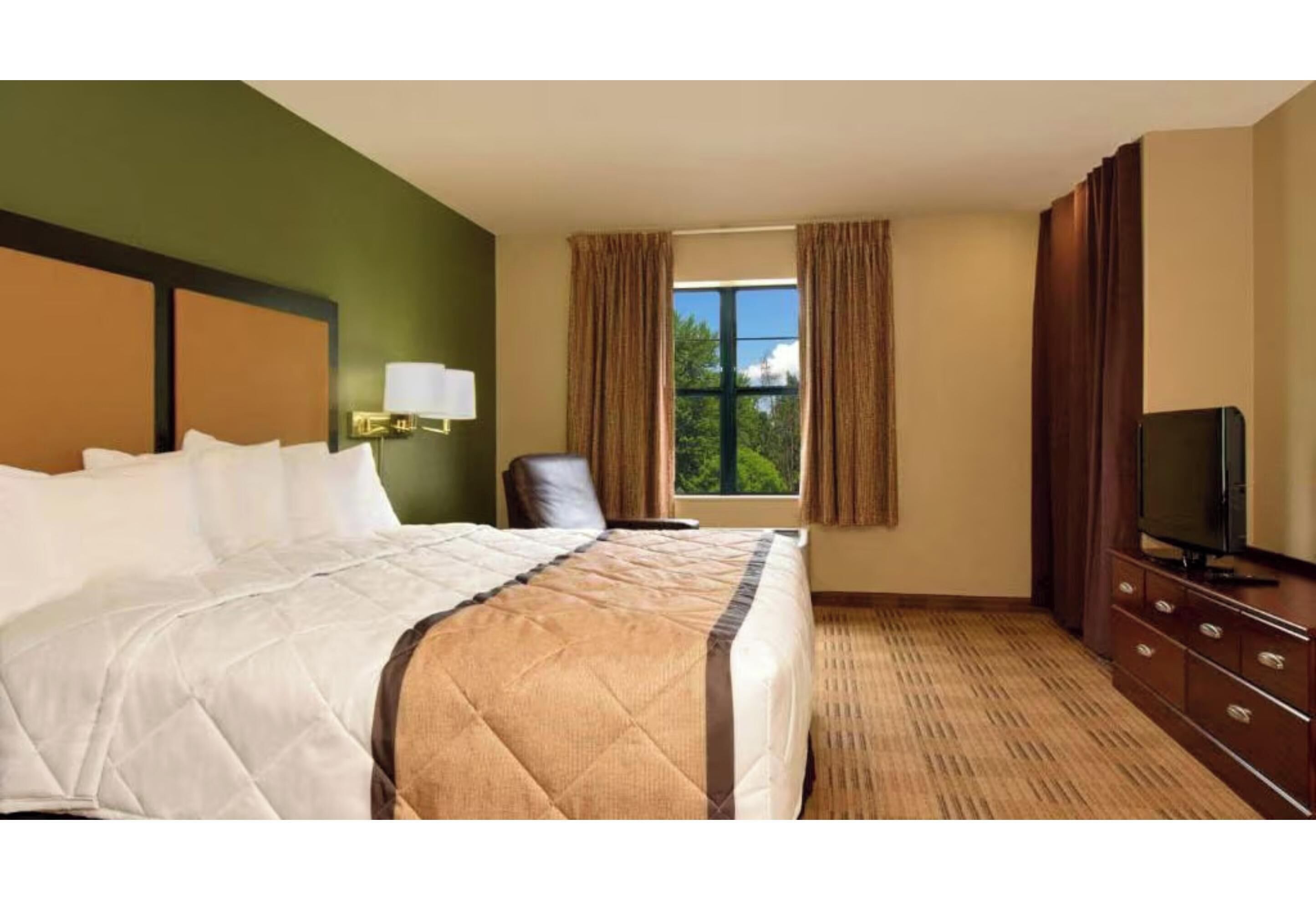 Blackout curtains, iron/ironing board, free WiFi, bed sheets