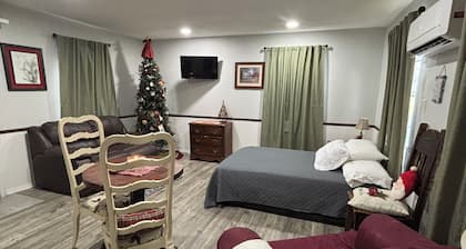 Cozy cabin perfect for a relaxing getaway in the country or visiting family.