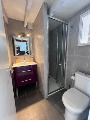 Serviettes fournies, savon, papier toilette