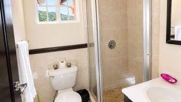 Apartment, 2 Bedrooms, Pool View | Bathroom | Shower, towels, soap, toilet paper