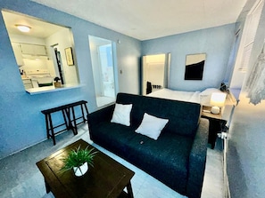 Living area - Awesome 1-bedroom studio with AC in vibrant Chicago (Chicago)