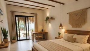 1 bedroom, in-room safe, iron/ironing board, WiFi (free) - Boutique Studio | King Bed & Pool | Unit 1 | Aluna (Savaneta)