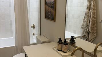 Hair dryer, towels