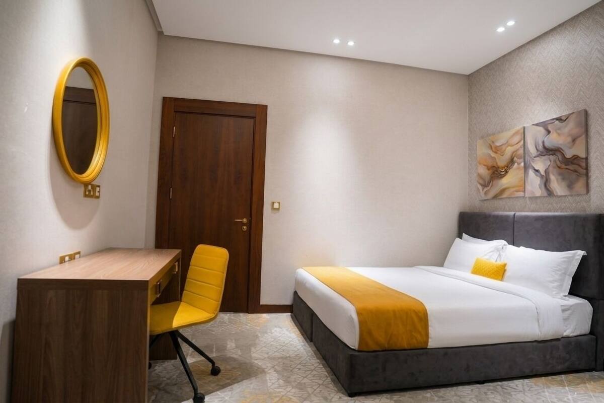 Suíte executiva, vista para a cidade | Cofres nos quartos, cortinas blackout, quartos à prova de som