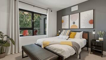 2 bedrooms, iron/ironing board, WiFi, bed sheets