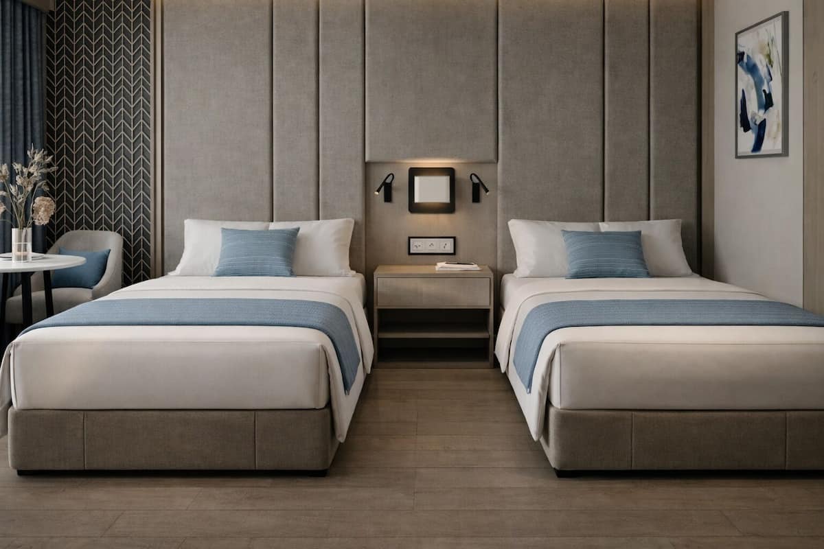 In-room safe, blackout drapes, soundproofing