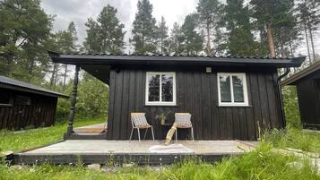 Basic Cabin, Mountain View | Terrace/patio