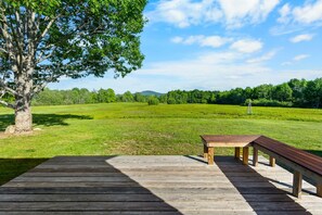 Outdoor dining - Wild Blueberry Patch Home - NEW! Home in Blue Hill (Blue Hill)
