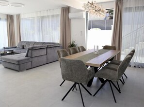 Villa | Dining - Sunset Villa Aves With Pool, Gym and Sauna - Four Bedroom Villa (Rogac)
