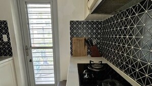 Dupleks Deluks, pemandangan kota | Dapur pribadi
