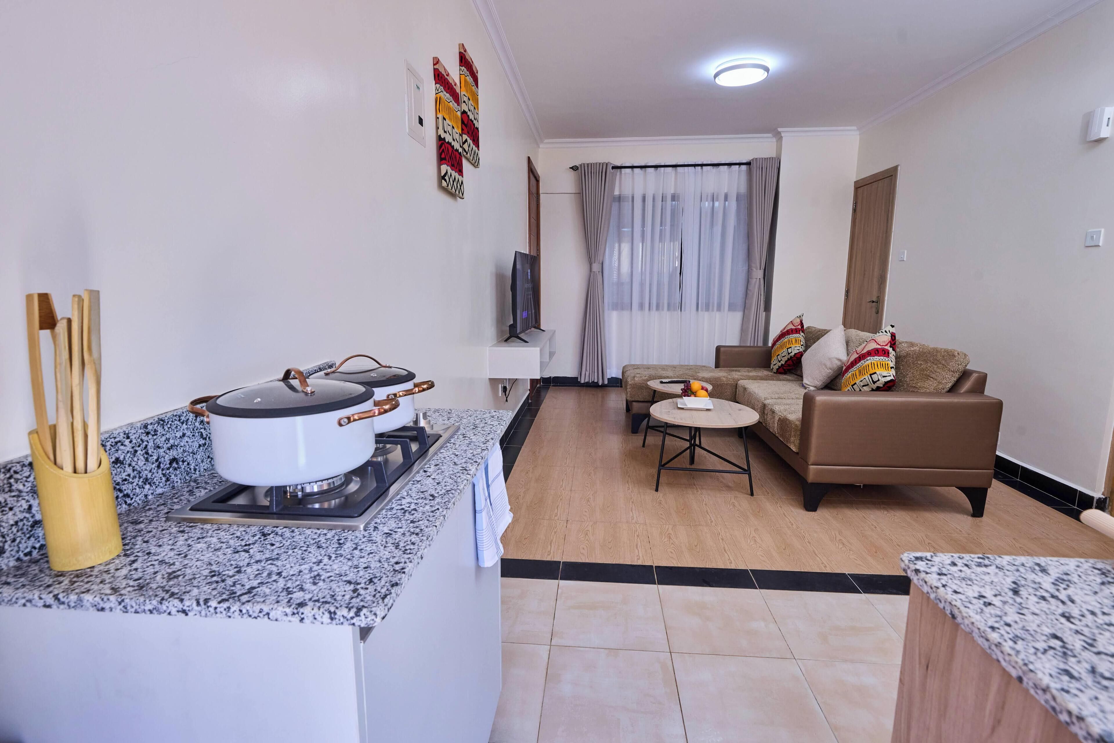 Departamento ejecutivo, 1 habitación | Área de sala de estar
