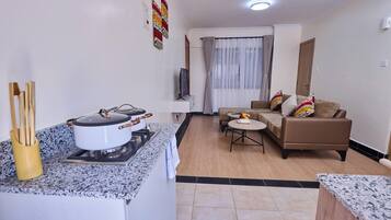 Departamento ejecutivo, 1 habitación | Área de sala de estar