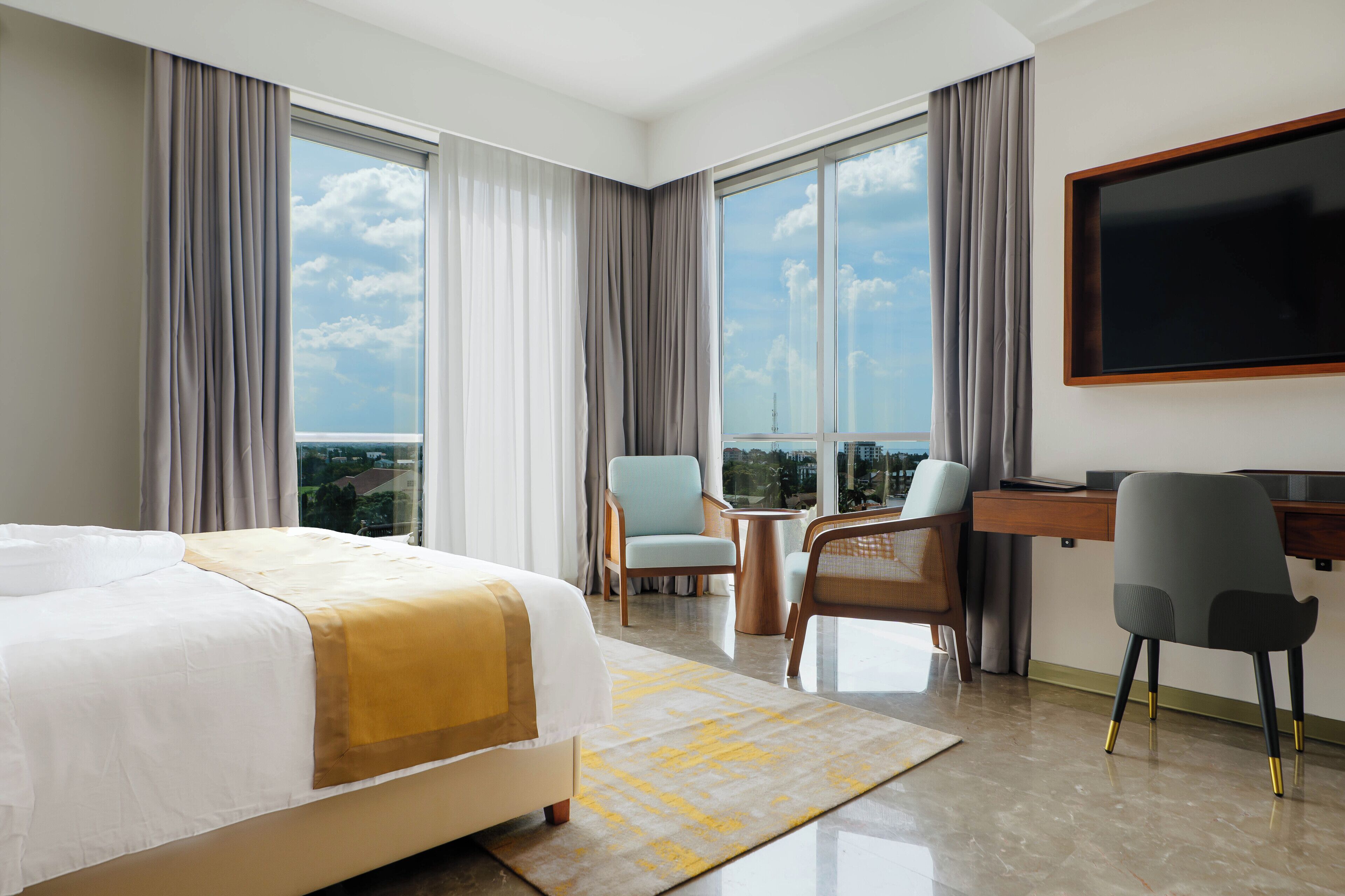 In-room safe, blackout curtains, free WiFi