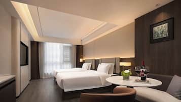 Blackout curtains, soundproofing, free WiFi