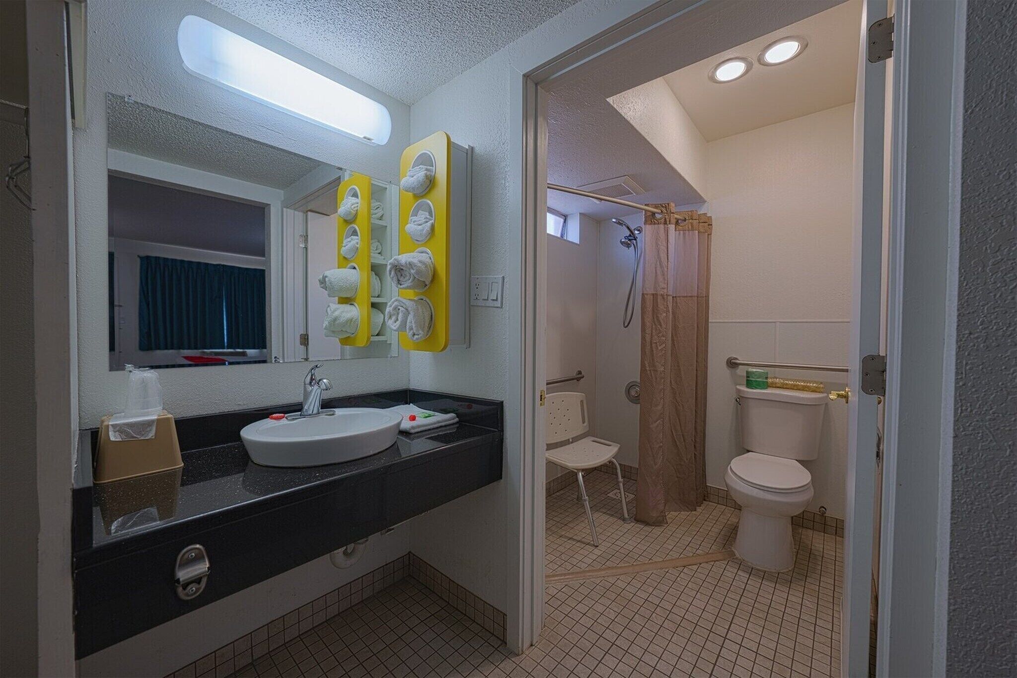 Shower, hair dryer