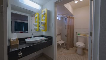 Shower, hair dryer