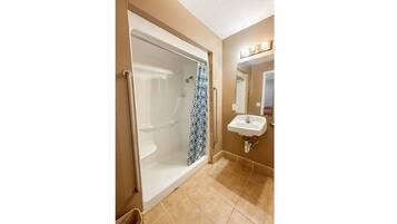 Shower, hair dryer