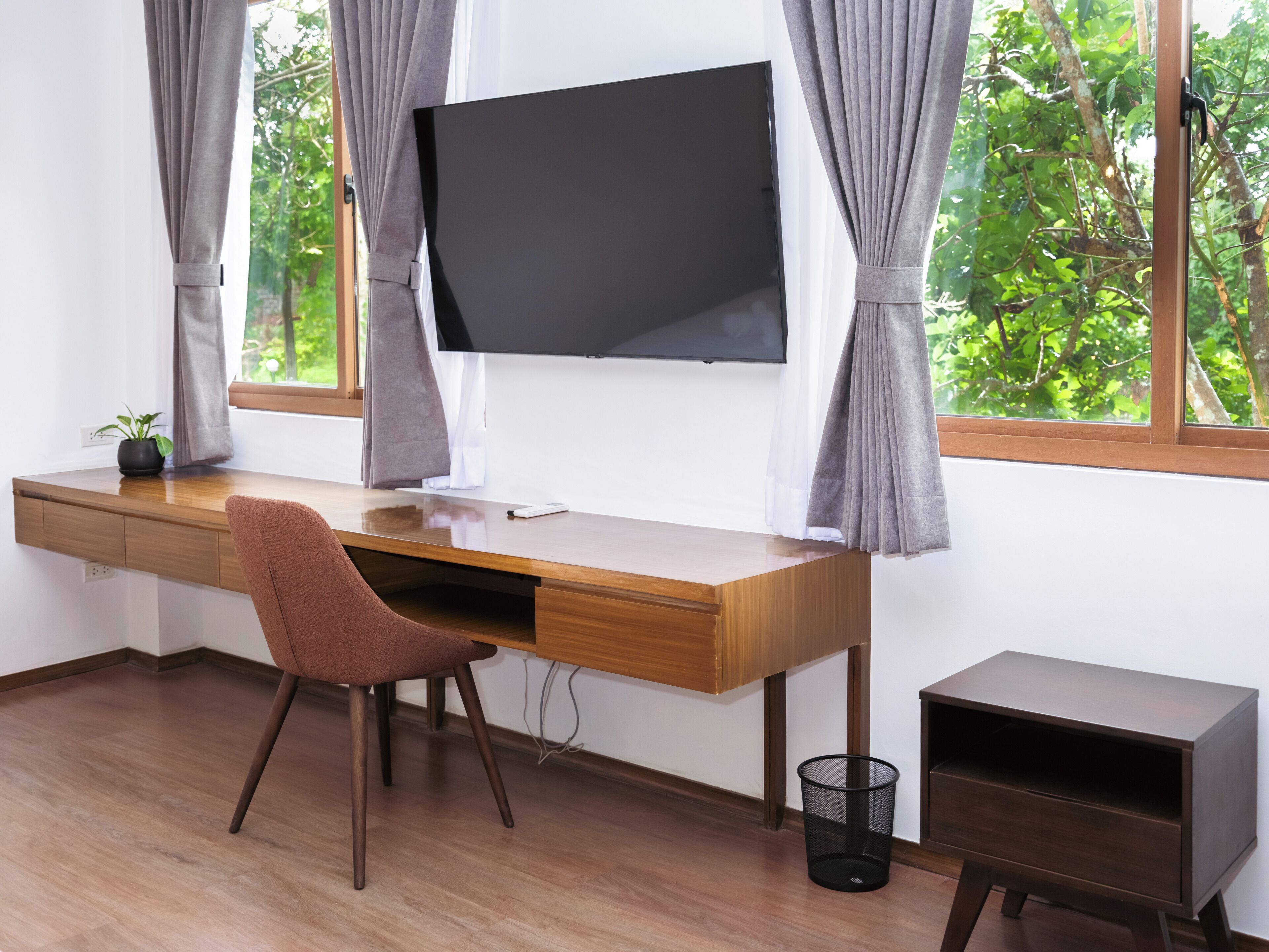 Quarto casal luxo, vista para o jardim | Parte interna