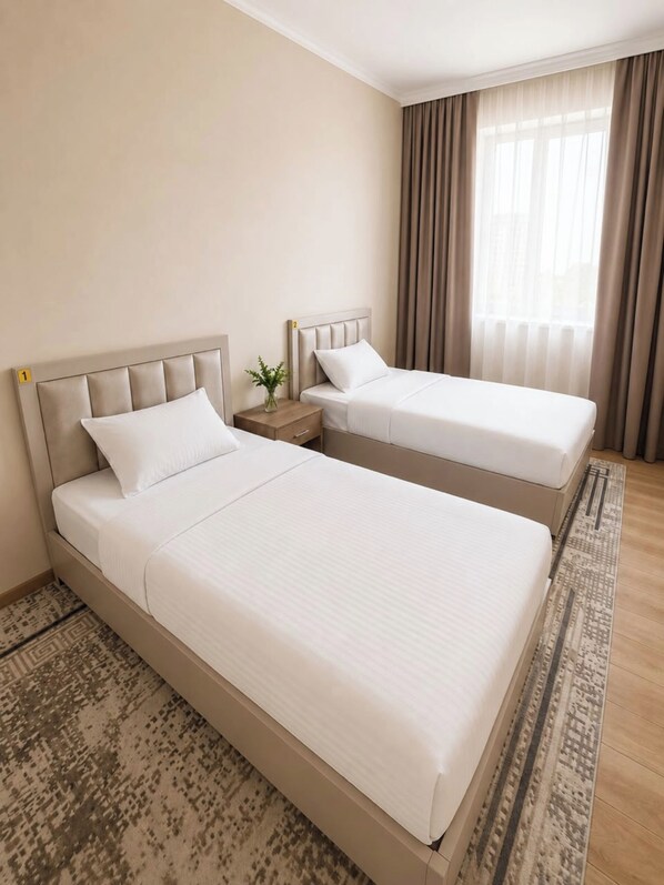 Basic Double or Twin Room, City View | Free WiFi - Datka Hotel (Bishkek)