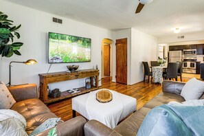TV, books - Loveland Retreat w/ Hot Tub Near Downtown + Trail (Loveland)