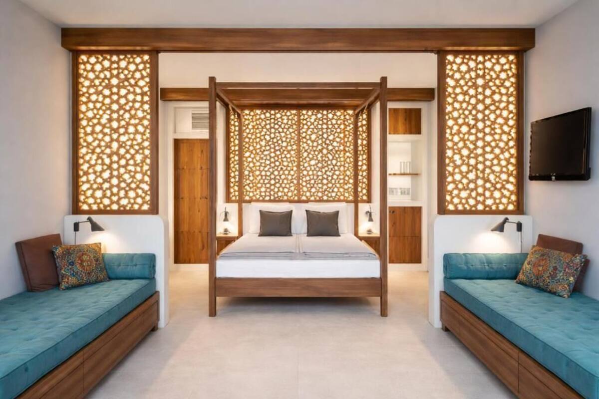 Phòng đôi Deluxe, ban công, quang cảnh vườn | Két bảo mật tại phòng, màn/rèm cản sáng