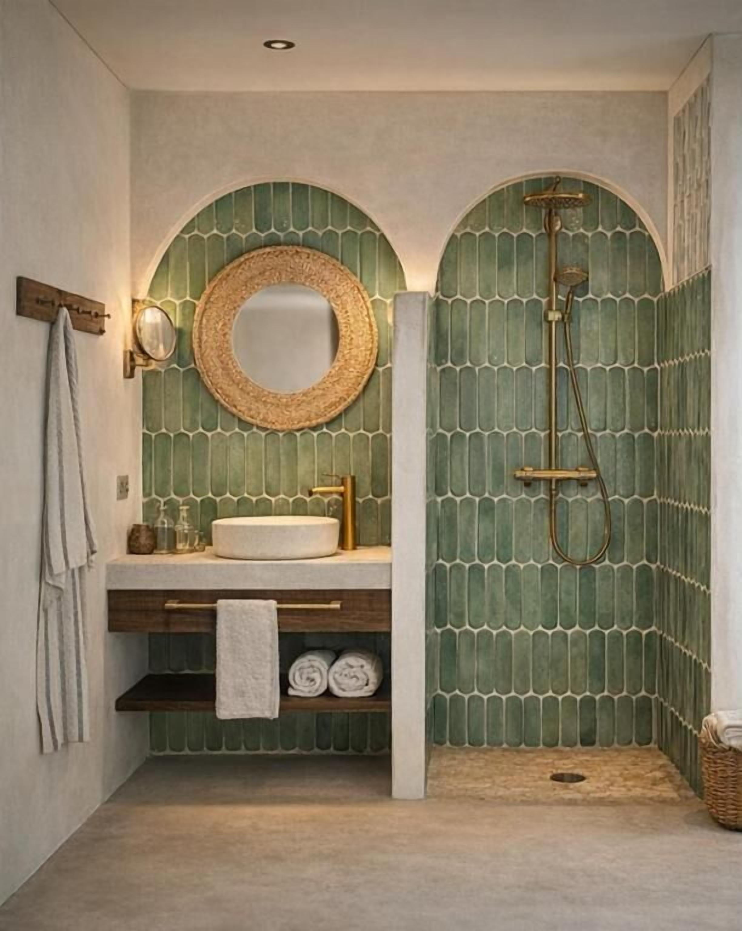 Deluxe Double Room, Balcony, Garden View | Bathroom