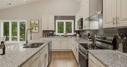 Waterfront Home + Pool + Spa | Dock + Game Room Near Hiking | Poolside Paradise