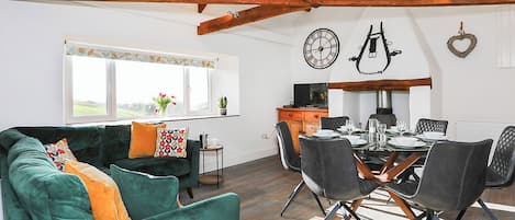 Fernseher, Kamin