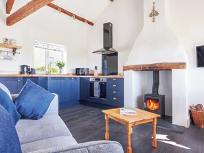 Fernseher, Kamin