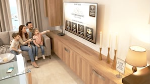 Apartment, 2 Schlafzimmer, Raucher, Balkon | Wohnzimmer