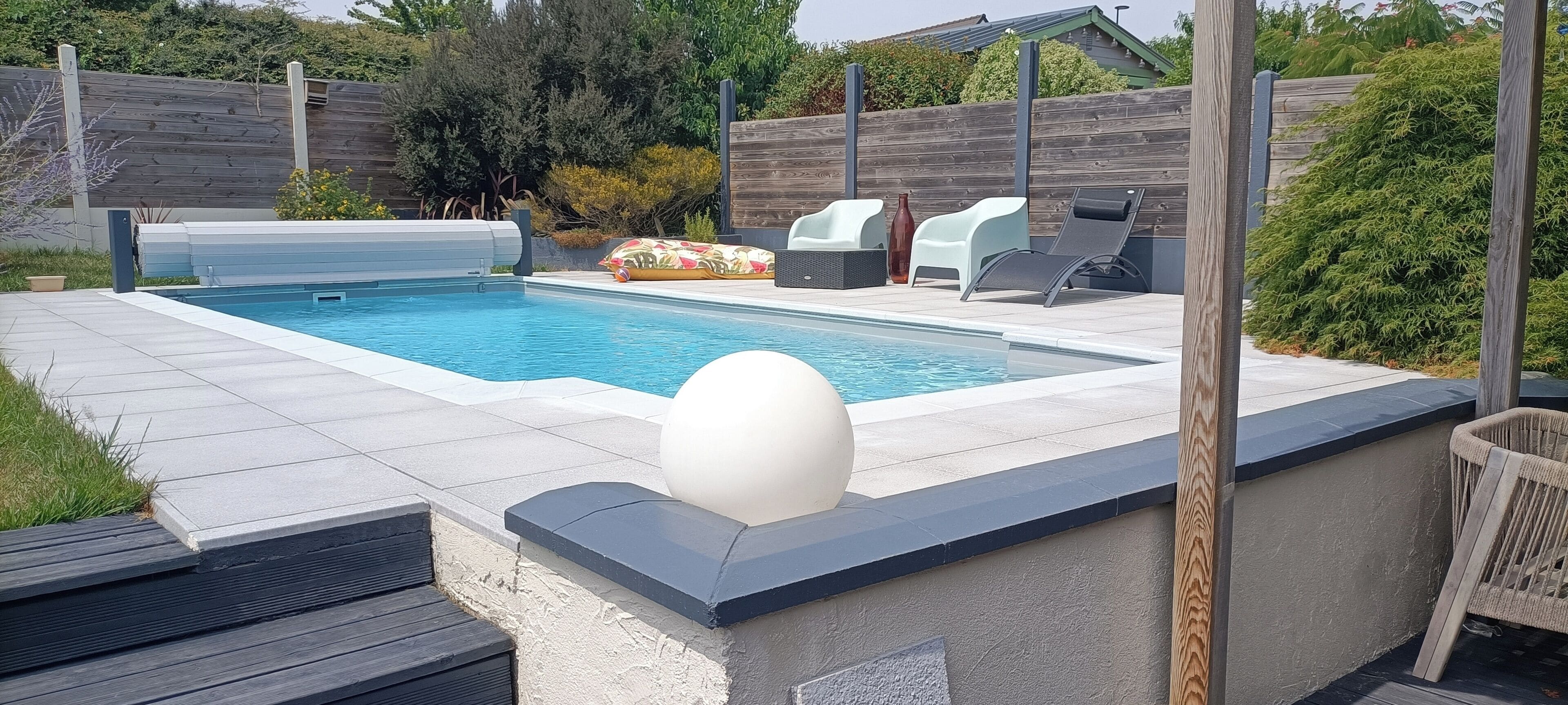 Piscine extérieure, piscine chauffée