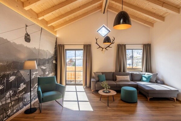 Living area - Holiday apartment in Bolsterlang with Wi-Fi (Bolsterlang)