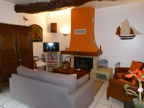Fernseher, Kamin