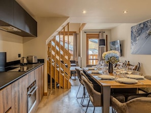 Dining - Spacious apartment, mountain view - 8 guests (Belle Plagne)