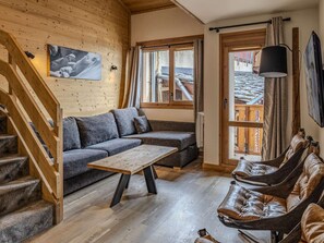TV - Spacious apartment, mountain view - 8 guests (Belle Plagne)