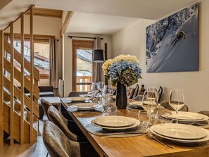 Dining - Spacious apartment, mountain view - 8 guests (Belle Plagne)