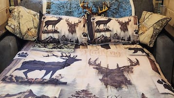 1 quarto, roupa de cama