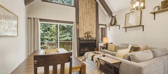 Newly Styled Family-Friendly 2BR+Loft in Tahoe: 5 Min to Lake & Trails