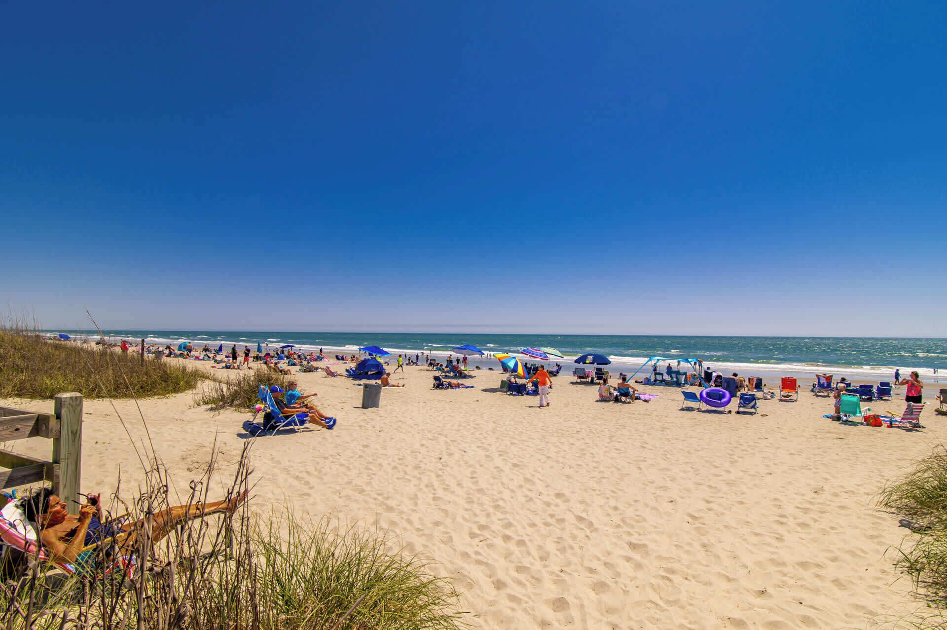 Vlak bij het strand