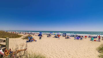 Vlak bij het strand