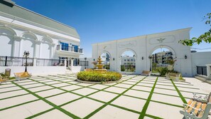 Property grounds - Refined 1BR Escape with Pool-Facing Views, Near to Dubai Butterfly Garden, (Dubai)